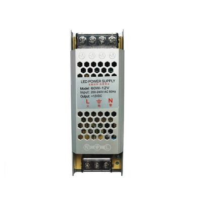 China Aluminum housing power supply for advertising air-cooled ultra-thin light box ultra-thin light box power supply for sale