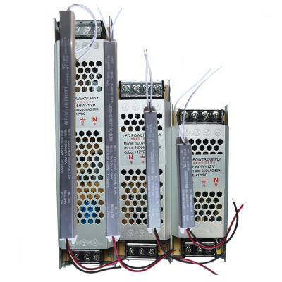 China Ultrathin Light Box Power Supply Aluminum Housing Power Supply For Advertising Indoor Light Box Power for sale