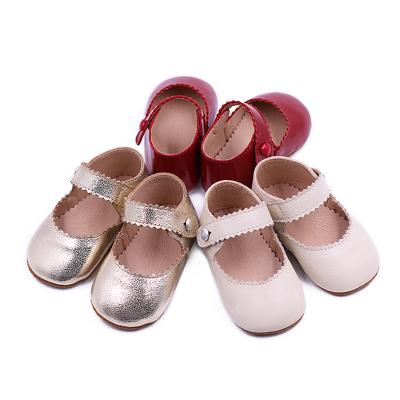 China Light Fashion Factory Supply Fancy Non-slip Leather Cute Baby Shoes For Girls for sale