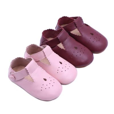 China Mary Jane Wholesale Exquisite Handmade Comfortable Lightweight Leather Soft Unique Baby Shoes for sale