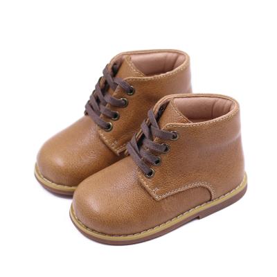 China Lightweight Classic Baby Fashion Boots Lace Up Durable Cute Non - Slip Buckeye Boots for sale