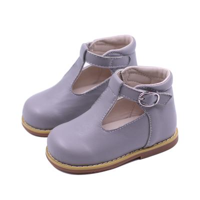 China Light Up Newest Style Little Girl Mary Jane Shoes Sheepskin Kids Shoes Flat Stylish Thong Shoes for sale