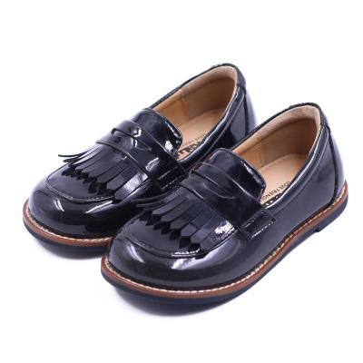 China Best Selling Fashion Light Weight Patent Leather Mary Jane Flat Princess Girls Dress Shoes Children Non-slip Loafers for sale