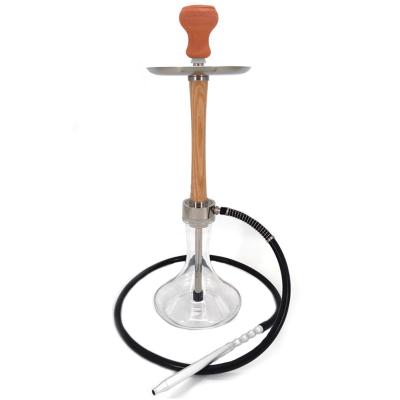 China High Quality Wood Hose Glass Aluminum Hookah Silicone Shisha Shisha Hookah for sale