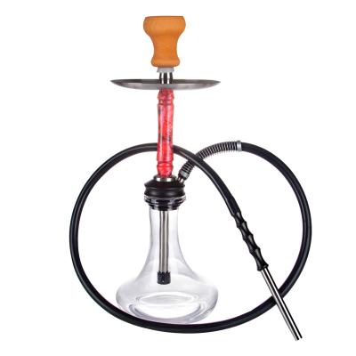 China New Design Stainless Steel Shisha Bottle Glass Base Stainless Steel Hookah Resin Shisha Hookah for sale