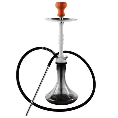 China Premium Stainless Steel Hookah Kit With Stable Glass Vase Hookah Set Nylon Shisha for sale