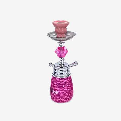 China Shisha Hot Simple Plastic Stainless Iron Hookah Hose Sale Iron Hookah Gorgeous Crystal for sale