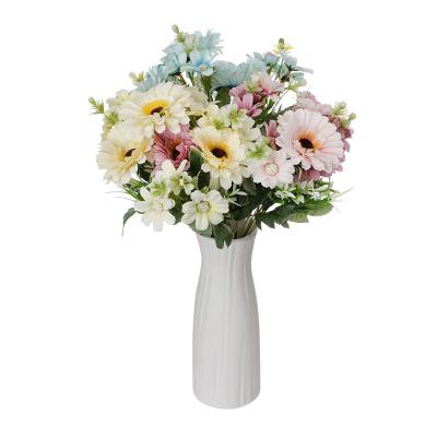 China Wholesale plastic handmade decorative vase artificial flower flower simulation plant decorative flower at table for sale