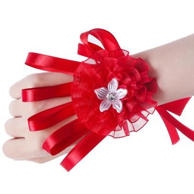 China New Wedding Gift Wedding Party Decorative Artificial Wrist Bouquets&Bridal Flowers for sale