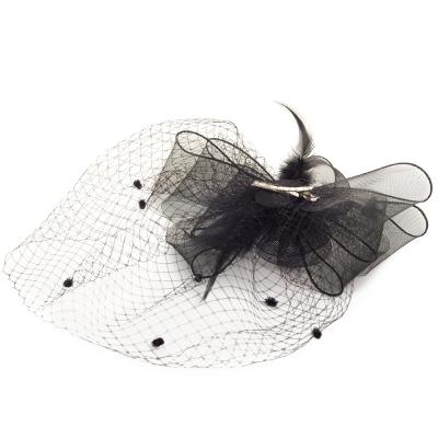 China Bridal Party Wedding Church Feather Hats Ornament Cheap Fascinator Hats Clip for sale