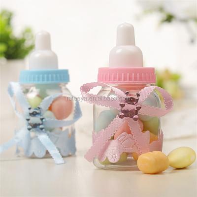 China PP Wholesale Baby Shower Gift Clear Plastic Baby Milk Bottle for sale