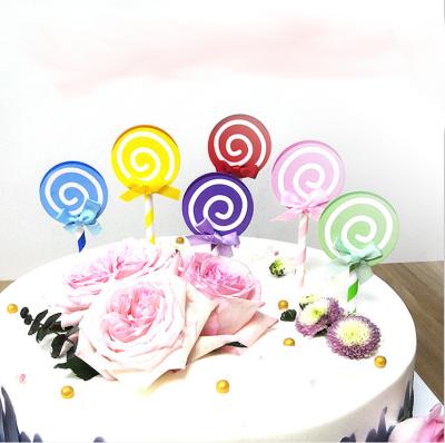 China Wedding Birthday Party Lollipop Shapes Cake Topper Cake Stand For Party Wedding Birthday for sale