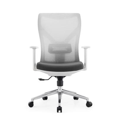 China Plastic Office Chair Sillas Back Office Chair Mid Back Office Staff Revolving Chair for sale