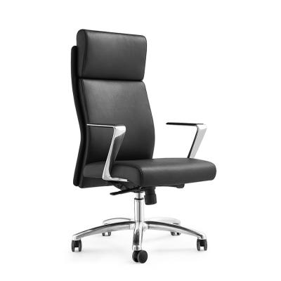 China Wholesale Factory Price Revolving Office Chair High Back PU Executive Boss Chair for sale