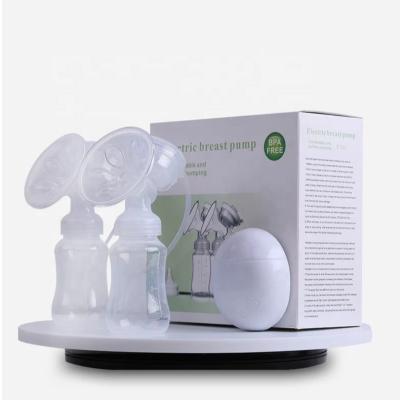 China Double-feeding small free rechargeable portable bottle BPA silicone electric breast pump for sale