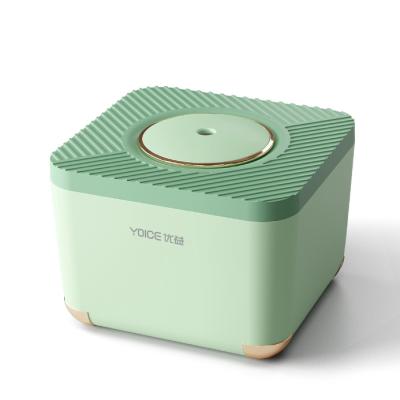 China 2021 USD Interface Humidor Usb Rechargeable Mini Fogger Square Bedroom Humidifier for sale