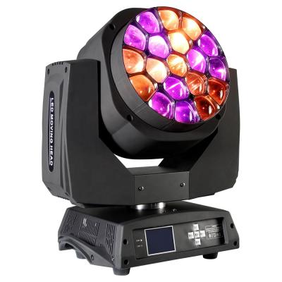 China Concert Event Stage Led Beam Large 19x15W k10 Bee Eye Zoom Wash Moving Head Light for sale