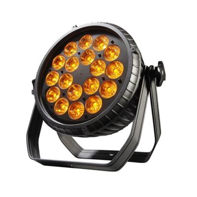 China Factory price thin waterproof rgbwa led material 18x15W uv led par 64 colors for sale