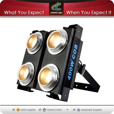 China Wider coverage new arrival warm white led dmx eyes cob 4x100W 4 stage led blinder light for sale