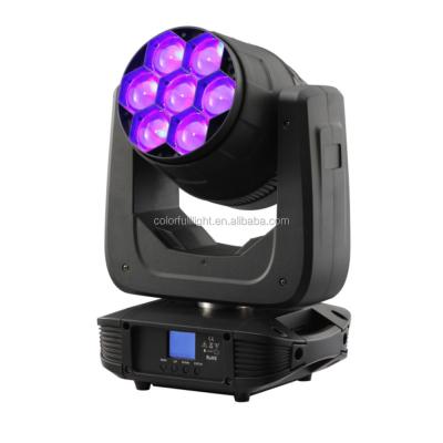 China 0~100% dimmer led 7x40W rgbw 4in1 zoom wash moving head for disco/dj light for sale