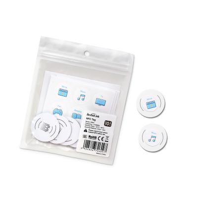 China Wifi BroadLink NFC Stickers Works Great with Android and IOS Office and Home Products 5pcs/pack 30mm*1mm for sale