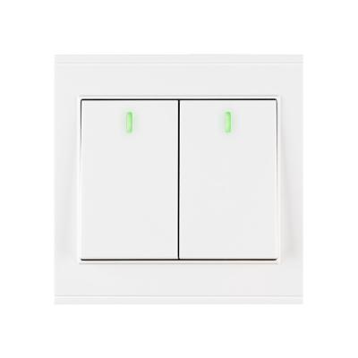 China ABS 1 Way BroadLink 2way Multi-way Control Wall Button 2 Button 2 Band Traditional Electric Mechanical Light Switch for sale