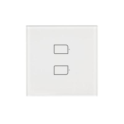 China BroadLink Touch Switch Remote Control Touch Button and EU Standard AC230v Switch Single Control 2Gang Wall Lamp Touch Switch for sale