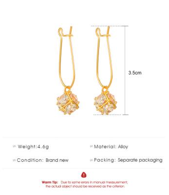 China FASHIONABLE net red niche earrings of European and light of the Institute of Statistics fashion of the American long Zircon women's earrings design luxury square earrings for sale