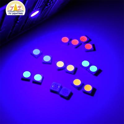 China Sanan ultra low power brightness 5050 high 0.1 smd led single chip green color 465-470nm for sale