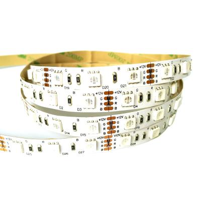 China Residential RGB Multi Color Led Strip Light 60leds/m Remote Control Light 24V IP20 5m Ultra Thin Led Strip for sale