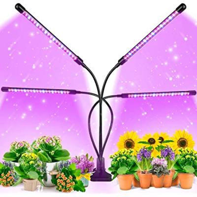 China Button Dimming Clip Full Spectrum Plant Growing Lamp With White Red LED For Auto Indoor Plants On Extension 3 6 9Hours LED Grow Light for sale