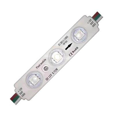 China Channel Letter Advertising Hot Sale Dc5v Led Module 12V Waterproof 3 Lights 5050 SMD Module Led Light Source RGB Full Color Light Strip for sale