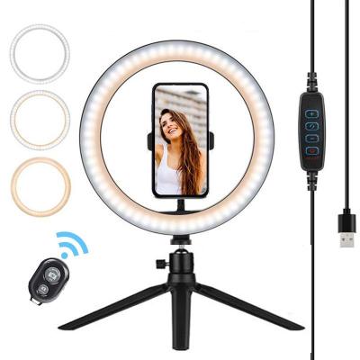 China 6 10 14 HANDHELD Dimmable Selfie Ring Light Stand Aros de luz Ring Fill Light With 18 Inch Photography Tripod for sale