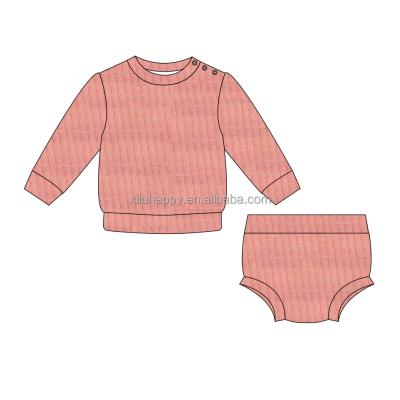 China High quality casual children's boutique new autumn clothes lace lovely warm cute girls clothes set for sale