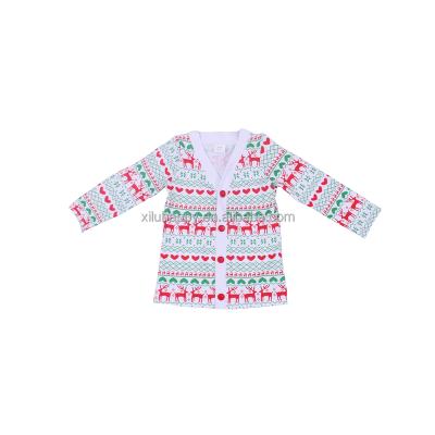 China New Milk Pattern Breathable Warm Silk Long Selvees Babies Long Shirt for sale