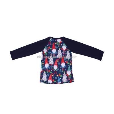 China Breathable Hot New Christmas Pattern Milk Long Sleeves Silk Baby Boy Long Shirt for sale