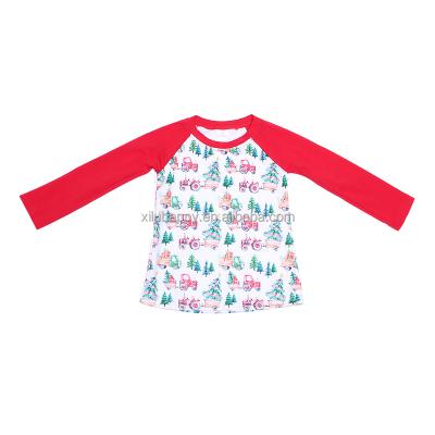 China High Quality Causal Wear Kids Clothes Wholesale European Long Sleeve Baby Cartoon Printed Tops for sale