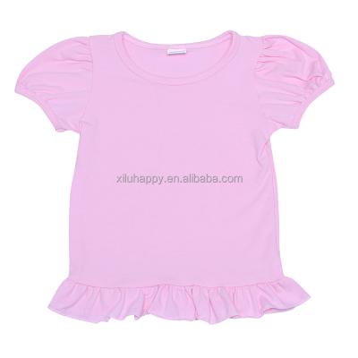 China Anti-wrinkle summer boutique baby t-shirt pink cute t-shirt short sleeve baby t-shirt for sale