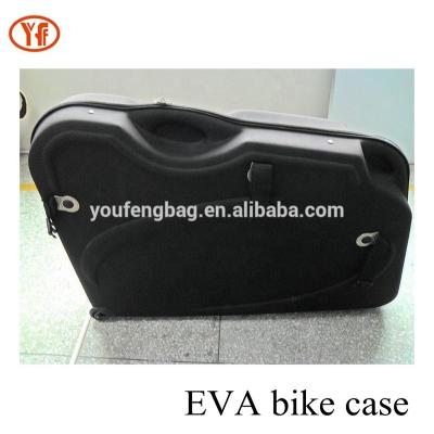 China Durable Custom Hard Shell EVA Bicycle Pod EVA Bike Bag Travel Carrying Case for sale