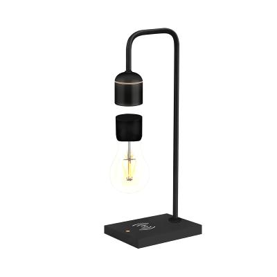 China Modern Float Desk Magnetically Suspended Light Designer Levitation Bulb Floating Lamp Cordless Magnetic Levit for sale