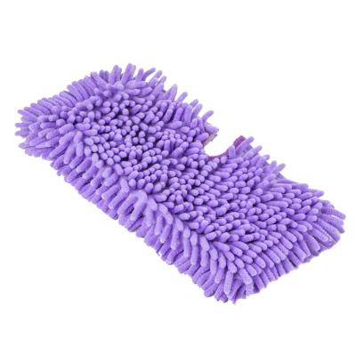 China Sustainable S3901 Steam Mop Pad Chenille Mop Fill Microfiber Wipe Head for sale