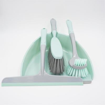 China Viable 3-in-1 Kitchen Cleaning Sweeping Brush Dustpan Brush Kit for sale