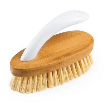 China Eco-friendly Sustainable Bathroom Floor Scrub Brush Bamboo Scrubbing Brush for sale