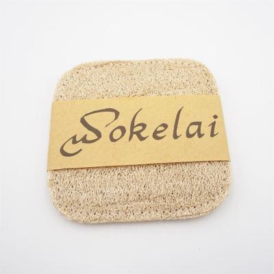 China Sustainable Eco Kitchen Scrubber Pads Natural Loofah Scrubbers for sale