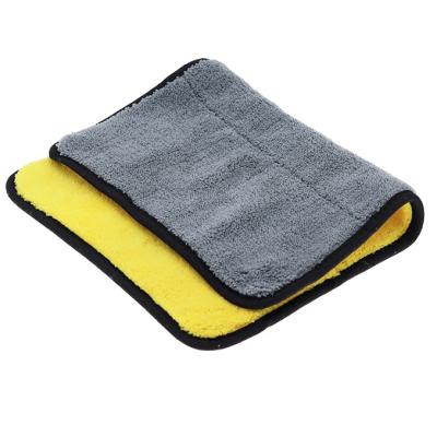 China 38x45cm Large Sustainable Microfiber Towel Cloth Car Wash Car Care Towel for sale