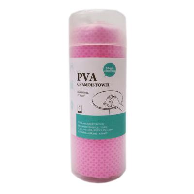 China Sustainable Synthetic PVA Chamois Drying Towel Clean Cham for sale