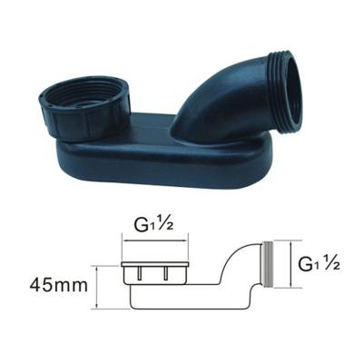 China Waterproof Bathtub Drain Pop Up Waste Trap PP Black / White Gray Bathtub Siphon for sale