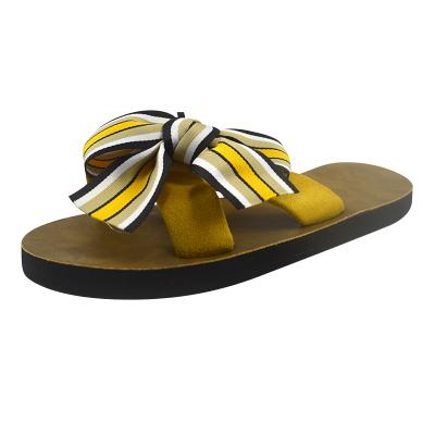 China Fashion Trend Women Fashion Slippers Summer Ladies Butterfly-knot Slide Slippers for sale