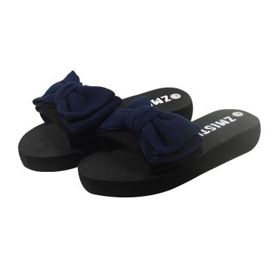 China Women's Bowknot Women's Slippers Fashion Trend Flat Sandals Summer Flat Casual Slippers for sale