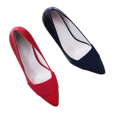 China Hot Sale Breathable Tops Women Low Heel Row Pump Shoes New Lady Elegant Fashion Office Heel Shoes for sale